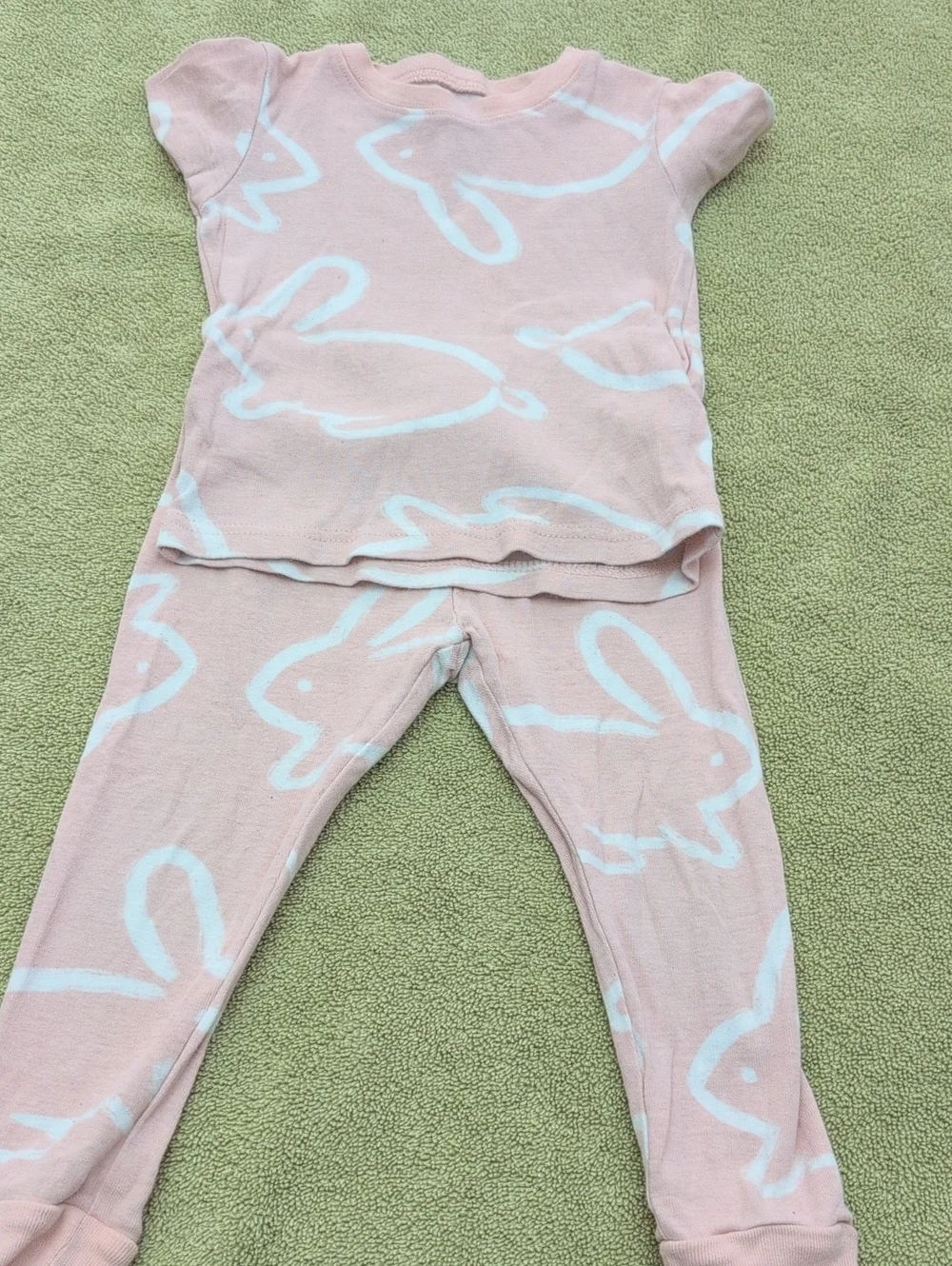 Carter's Light Pink Bunny Two-Piece Pajama Set